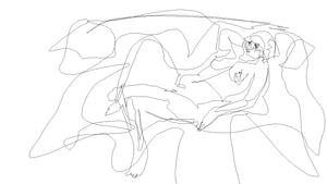 Graham Fink Eye Drawing series "Nude 4"