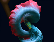 Baris Gencel "Faces Species" snake