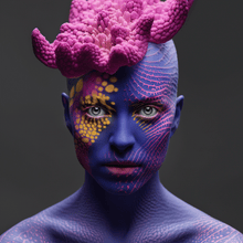 Baris Gencel "Faces Species" Pink 2