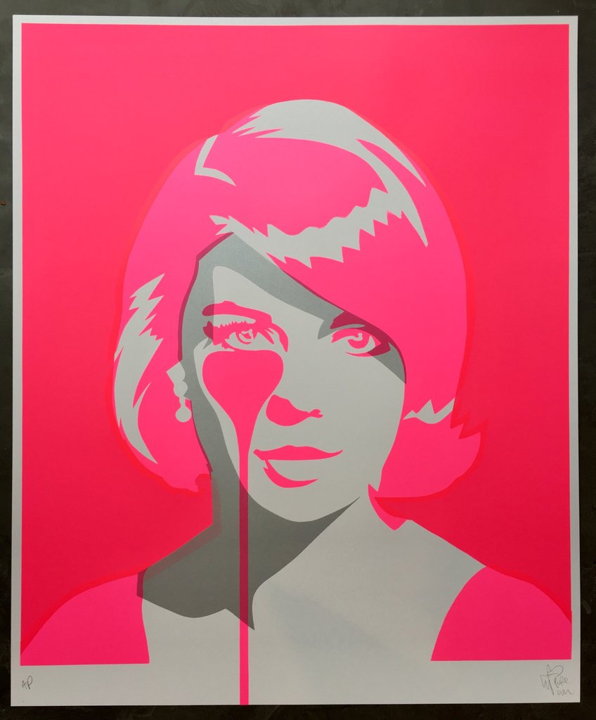 “Natalie Wood- Christopher Walken’s nightmare double exposure pink”