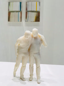 Yuval Shaul Me Myself Black White sculpture