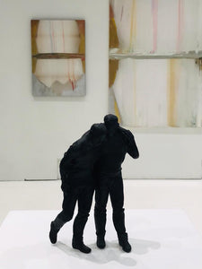 Me Myself Black Purple sculpture