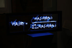 Pascal Mennesson "Neon Blue Algorithm"