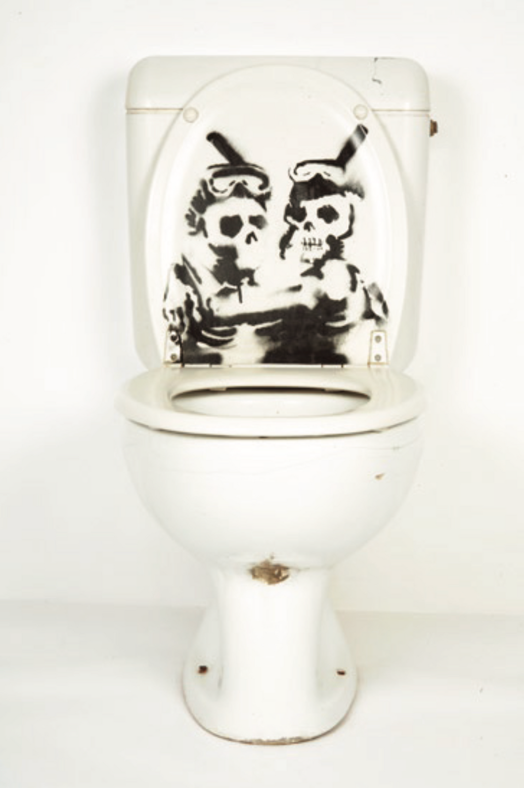 Banksy Toilet Cover