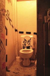 Banksy Toilet Cover